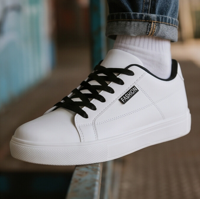 Beckett — Court Sneaker with Contrast Stitching Detail