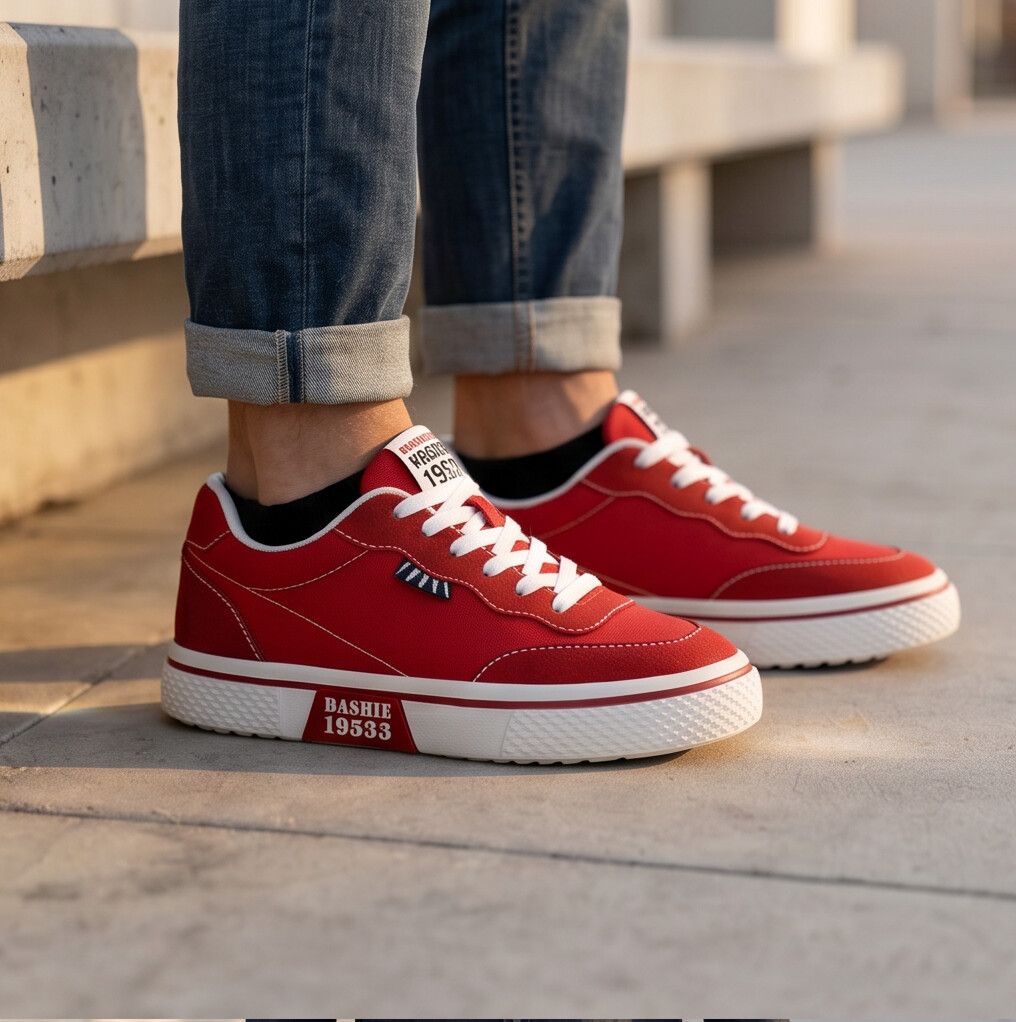Gripwell — Canvas Sneaker with Waffle Rubber Sole