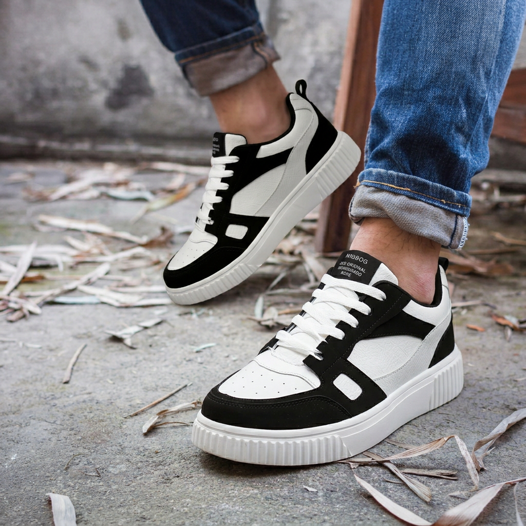 HeightEase — Platform Sneaker with Ribbed Sole