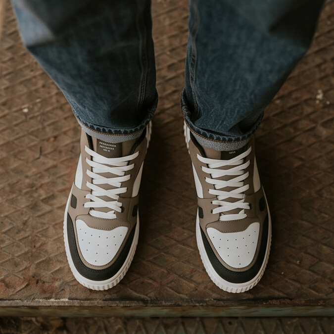 HeightEase — Platform Sneaker with Ribbed Sole