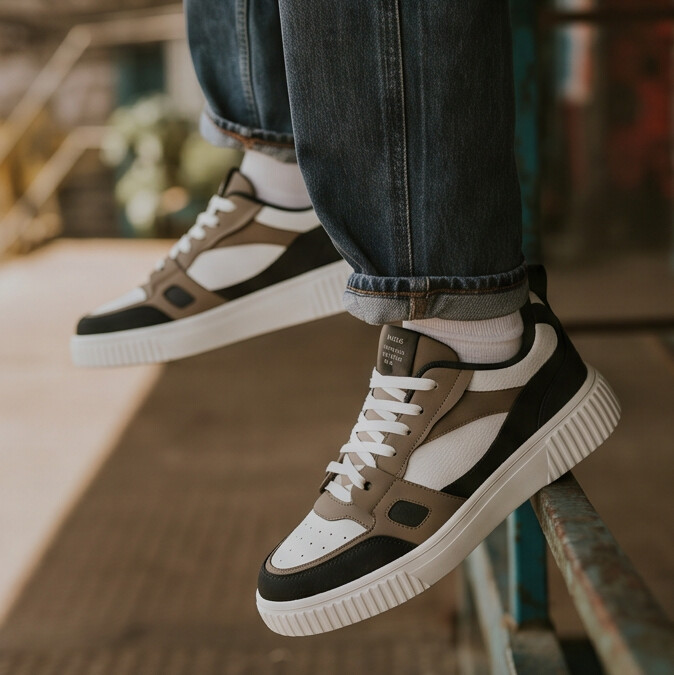 HeightEase — Platform Sneaker with Ribbed Sole