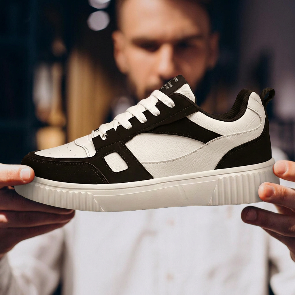 HeightEase — Platform Sneaker with Ribbed Sole