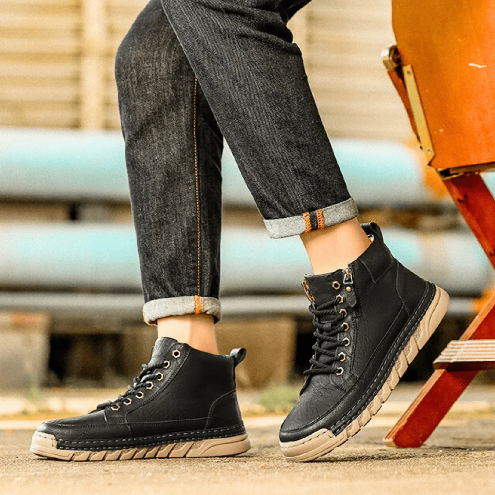 Apollo™ – Premium Urban Leren Laarzen